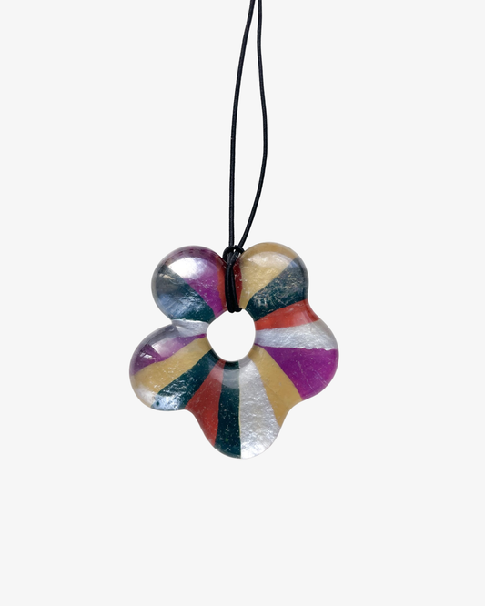 Glasblomhalsband
