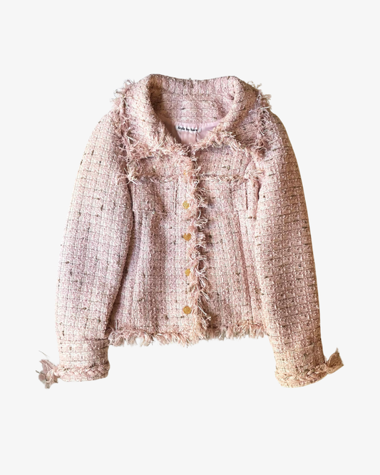 Vacker Rosa Kvinnas Jacka