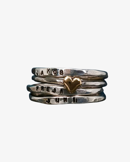 NAMNRING - 2MM silverring