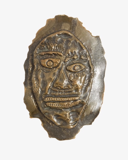 Original keramisk väggskulptur: 'The all-knowing 1'