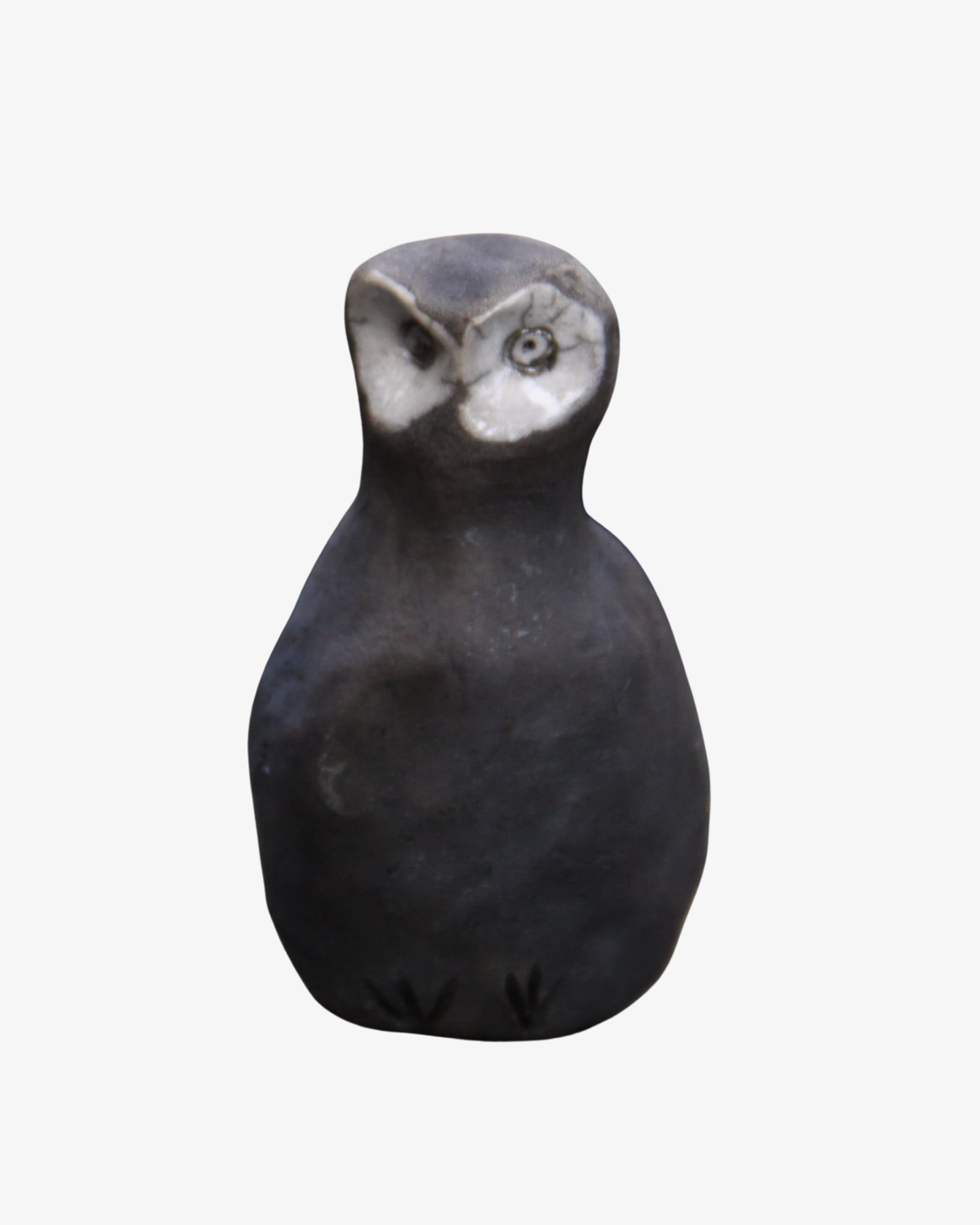Raku uggla Skulptur