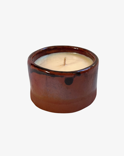 Saffron & Cinnamon Doftljus i Handgjord Terrakottakopp