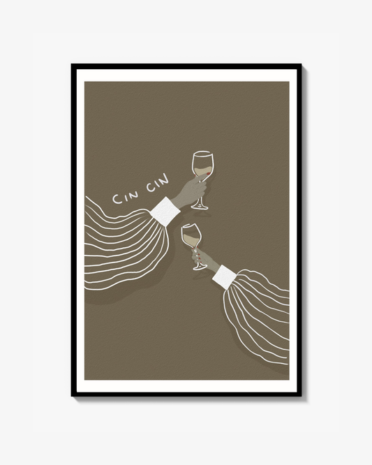 Cin Cin: vitt vin Poster