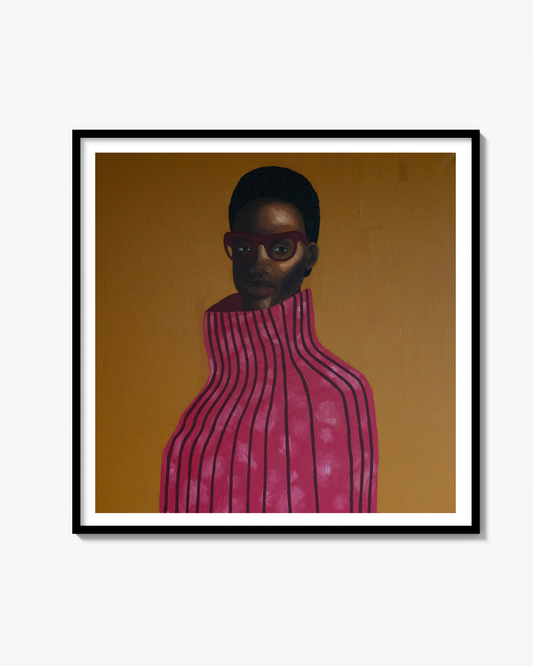 In the Striped Sweater - Print
