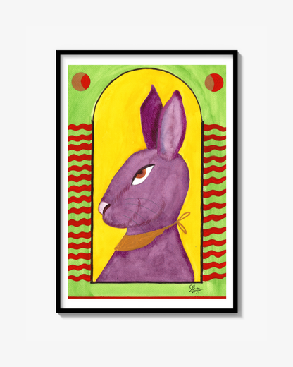 Purple Hare - Print