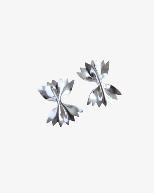 Farfalle, silver örhängen