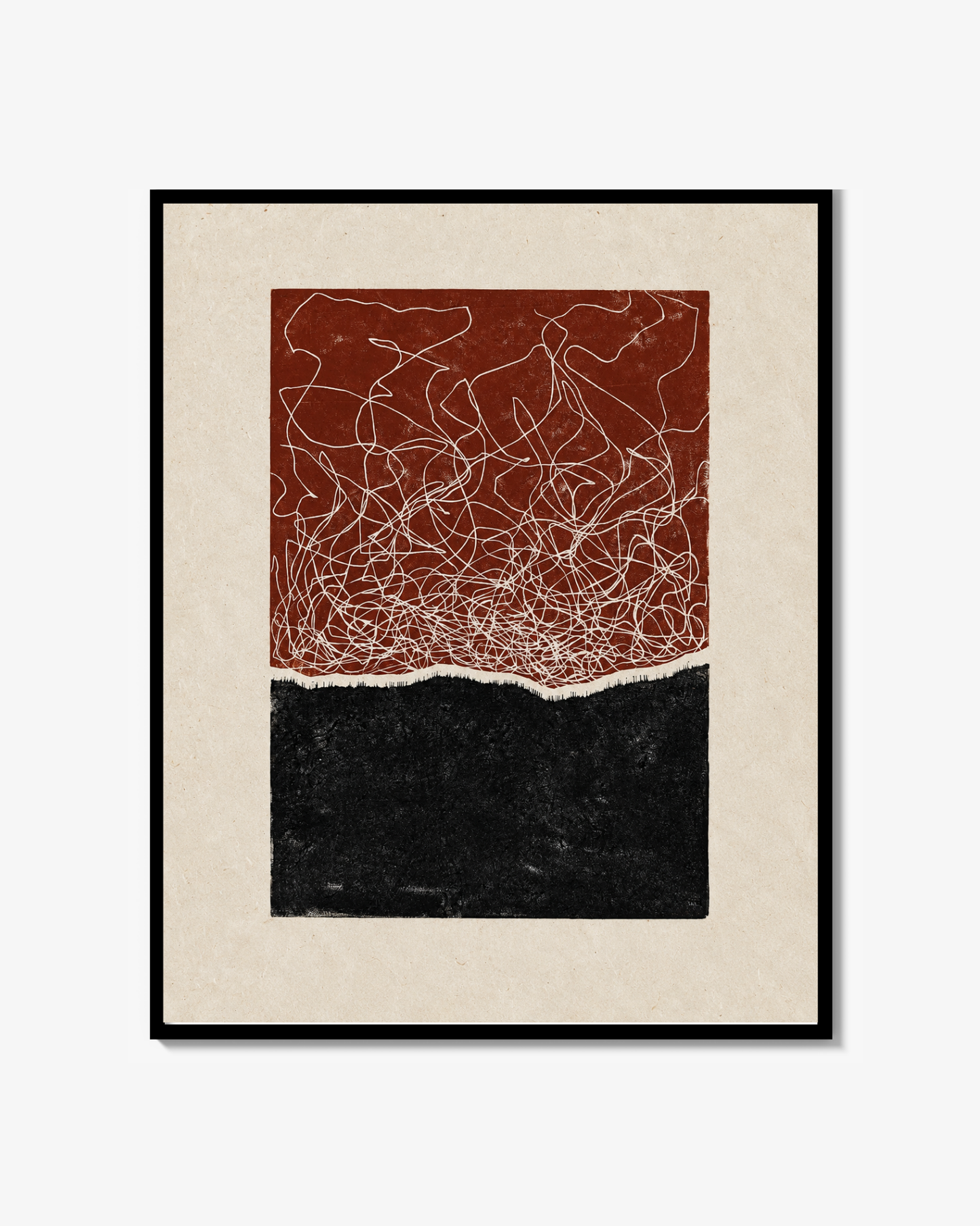 Voices in My Head - Linocut Print