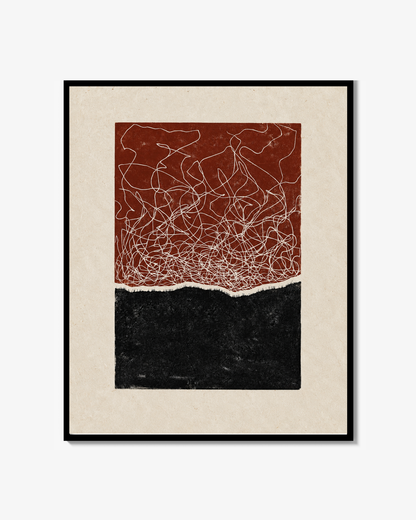 Voices in My Head - Linocut Print