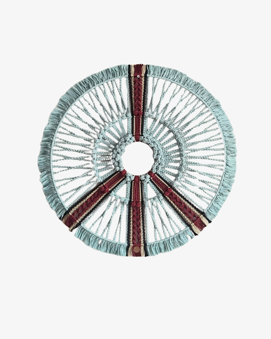 Unity I textil mandala väggkonst