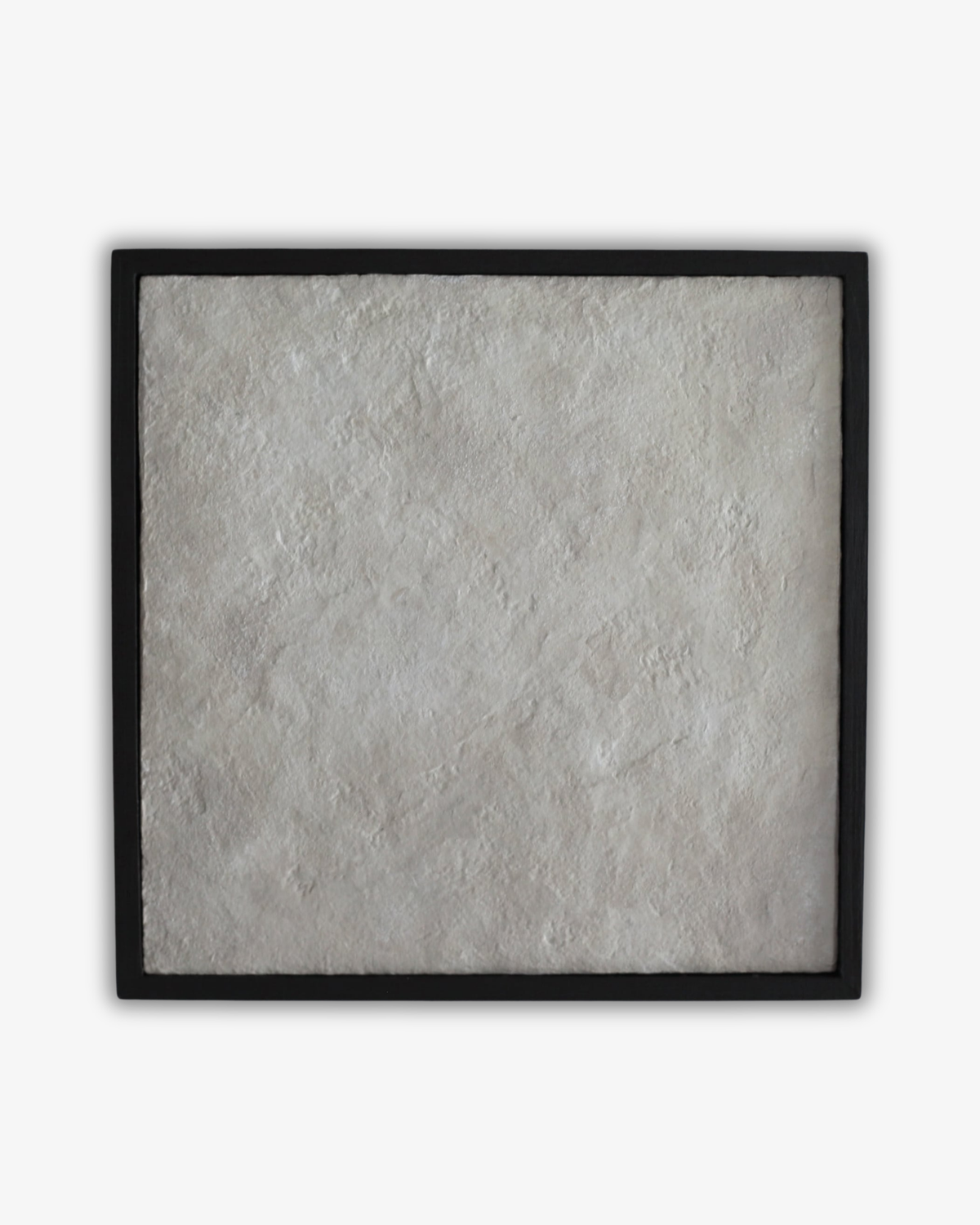 Texturerad Papperslera Reliefkonst | Minimalistisk Wabi-Sabi Väggdekor, Inramad