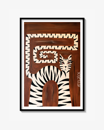"STRIPED CREATURE" Poster
