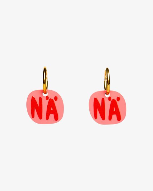 MINI-NÄ (pink) - Handgjorda Örhängen