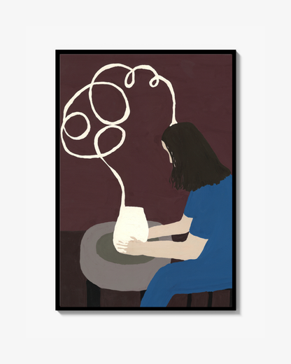 Centered thoughts Print