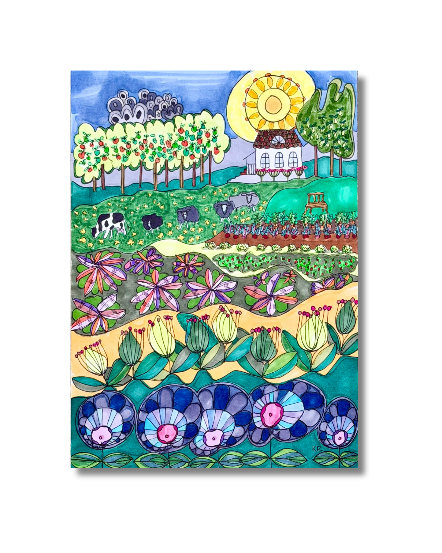 Peaceful countryside - Original