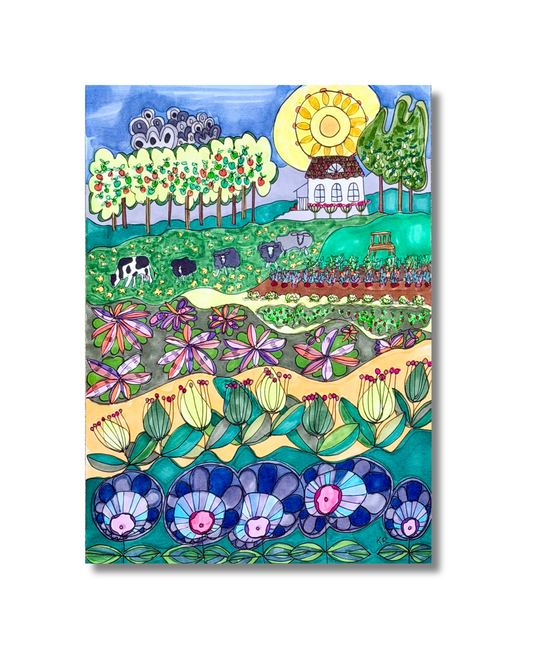Peaceful countryside - Original