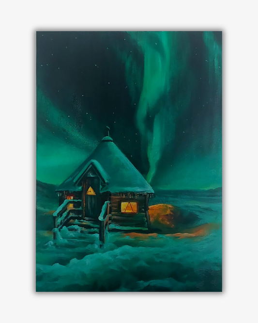 Original målning "Tana nel verde"