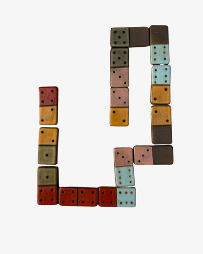Handgjord Domino dancin’ - Keramik brädspel