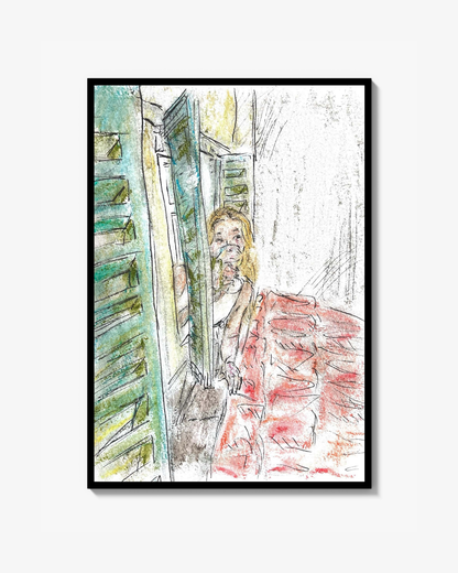 Wine on the roof Poster