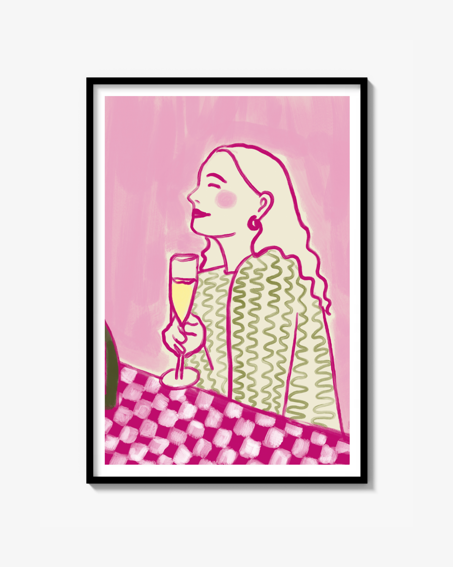 Bubbles (pink) - Poster