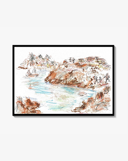 La Plage de Coco Beach Poster