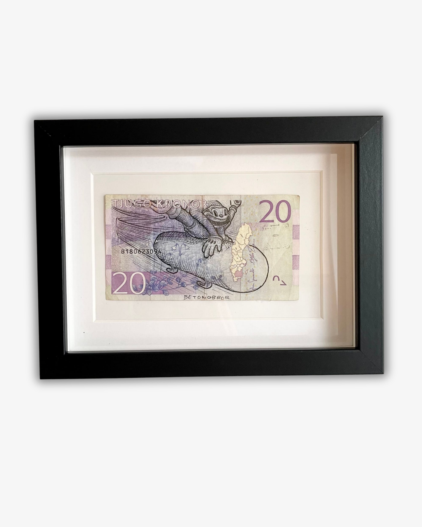 Betongbror ink on money Väggkonst