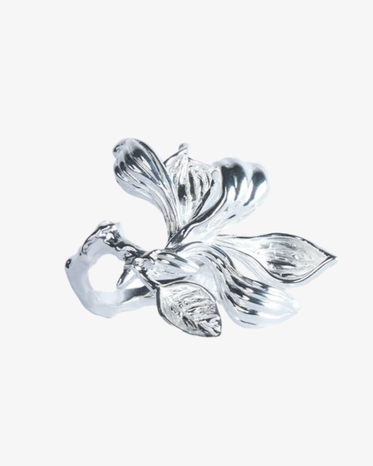 Veil Magnolia Silver ring