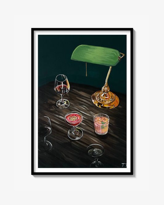 Evening Drinks - Poster