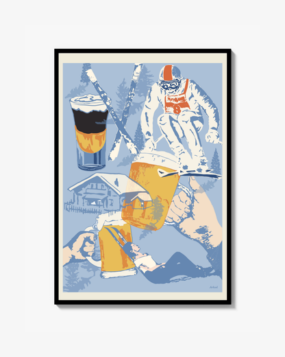 Ski collage Poster