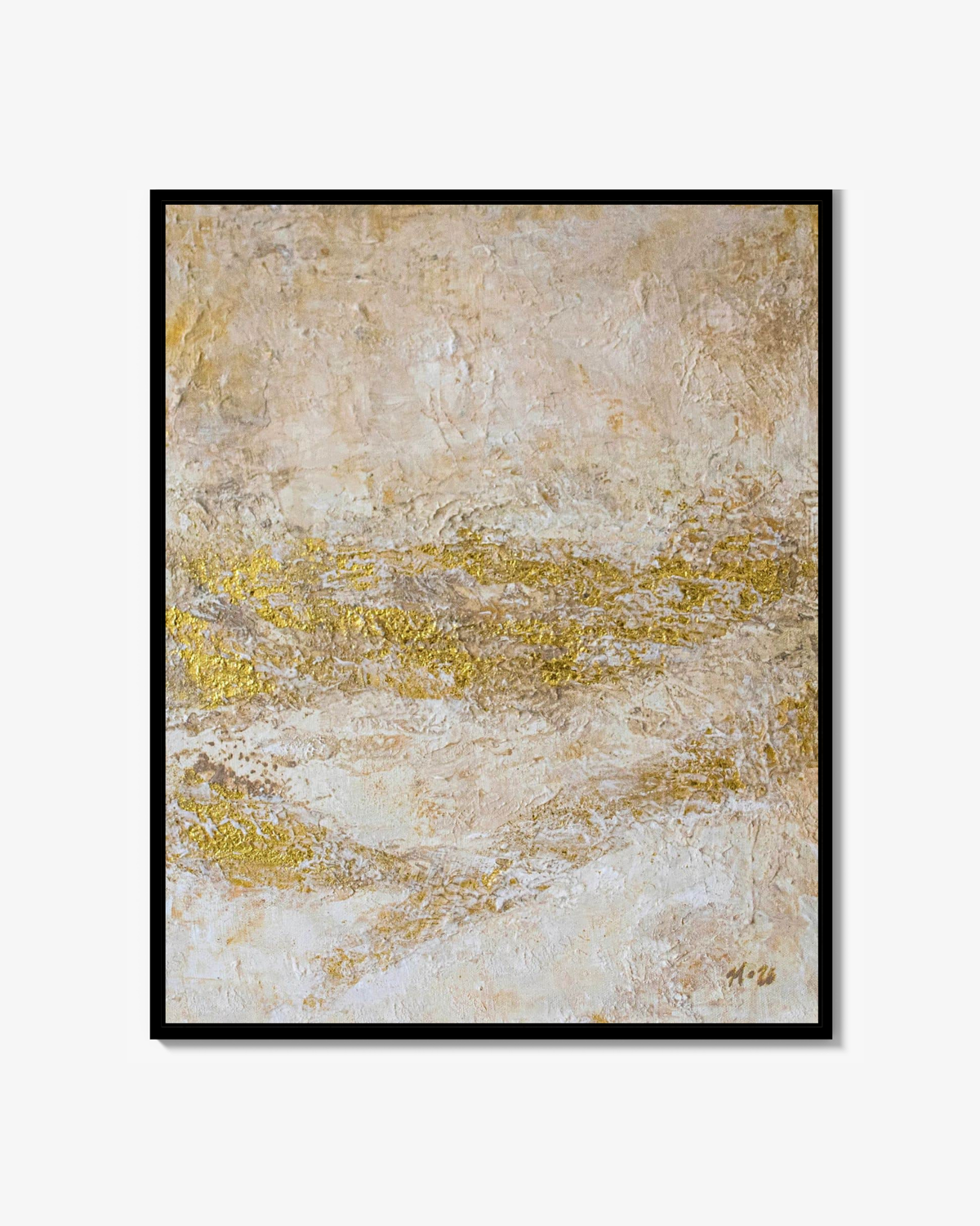 Golden Tides – Abstrakt Canvastavla
