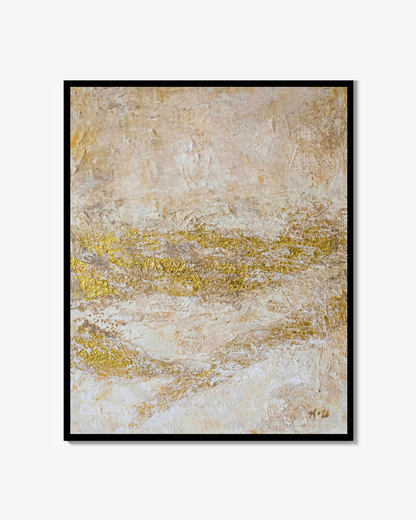 Golden Tides – Abstrakt Canvastavla