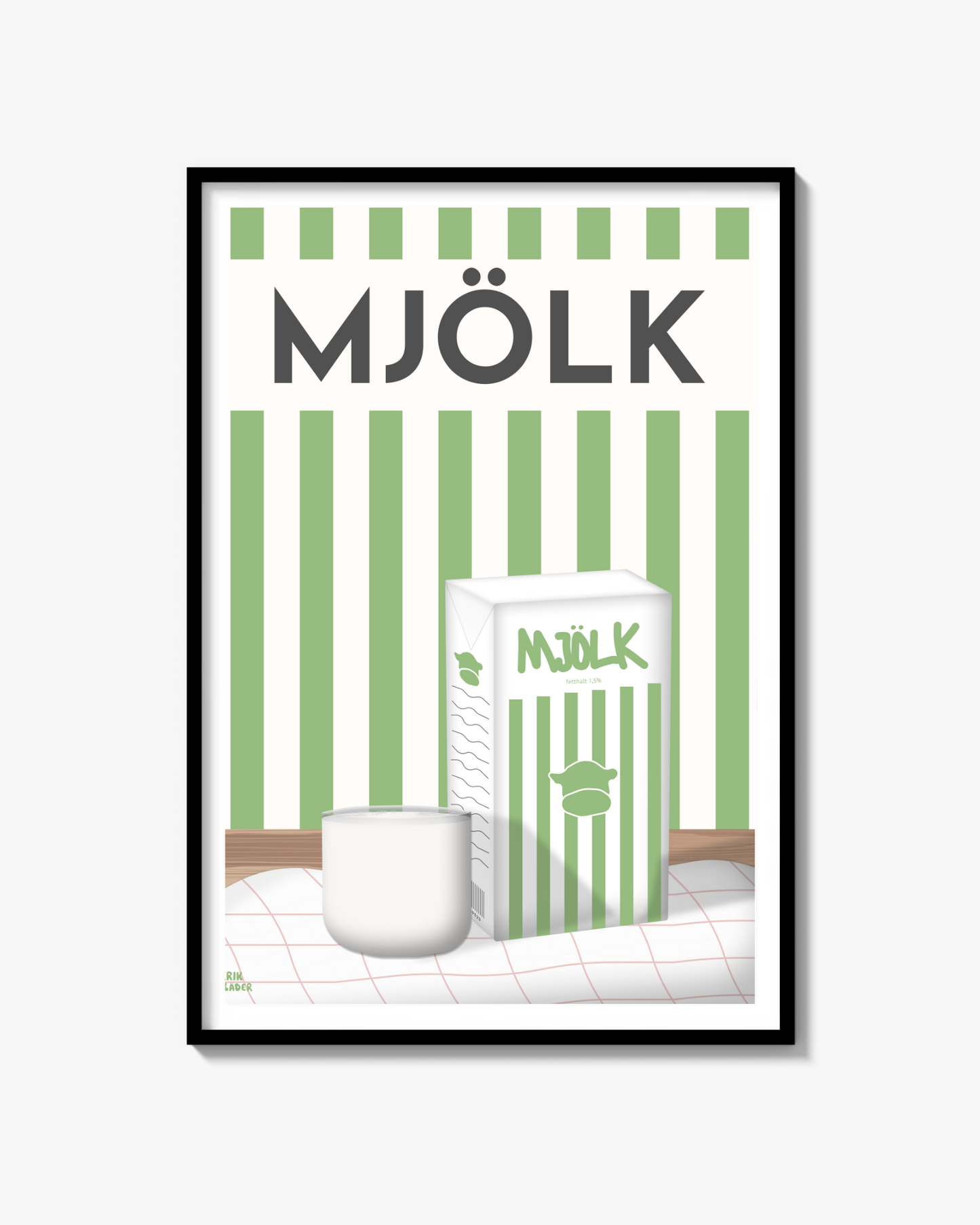 Grön Mjölk Poster