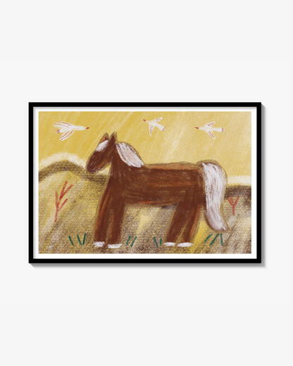 Wild Western Horse - Poster