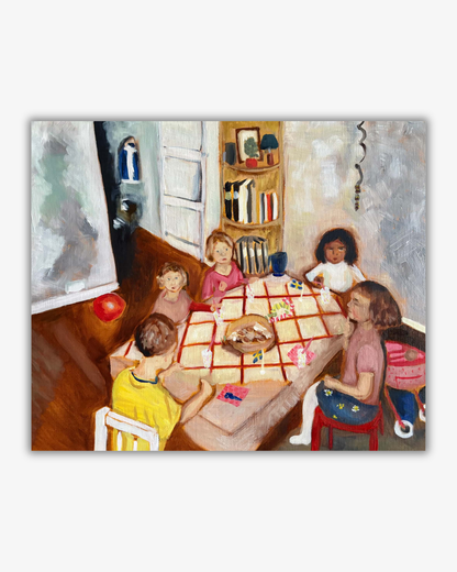 ”Barnkalaset” – Oljemålning Original