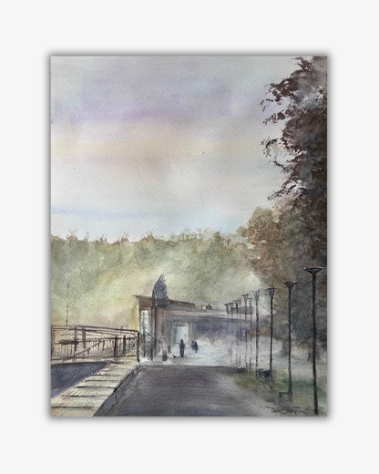 ”Morning walk” - Fine Art Print