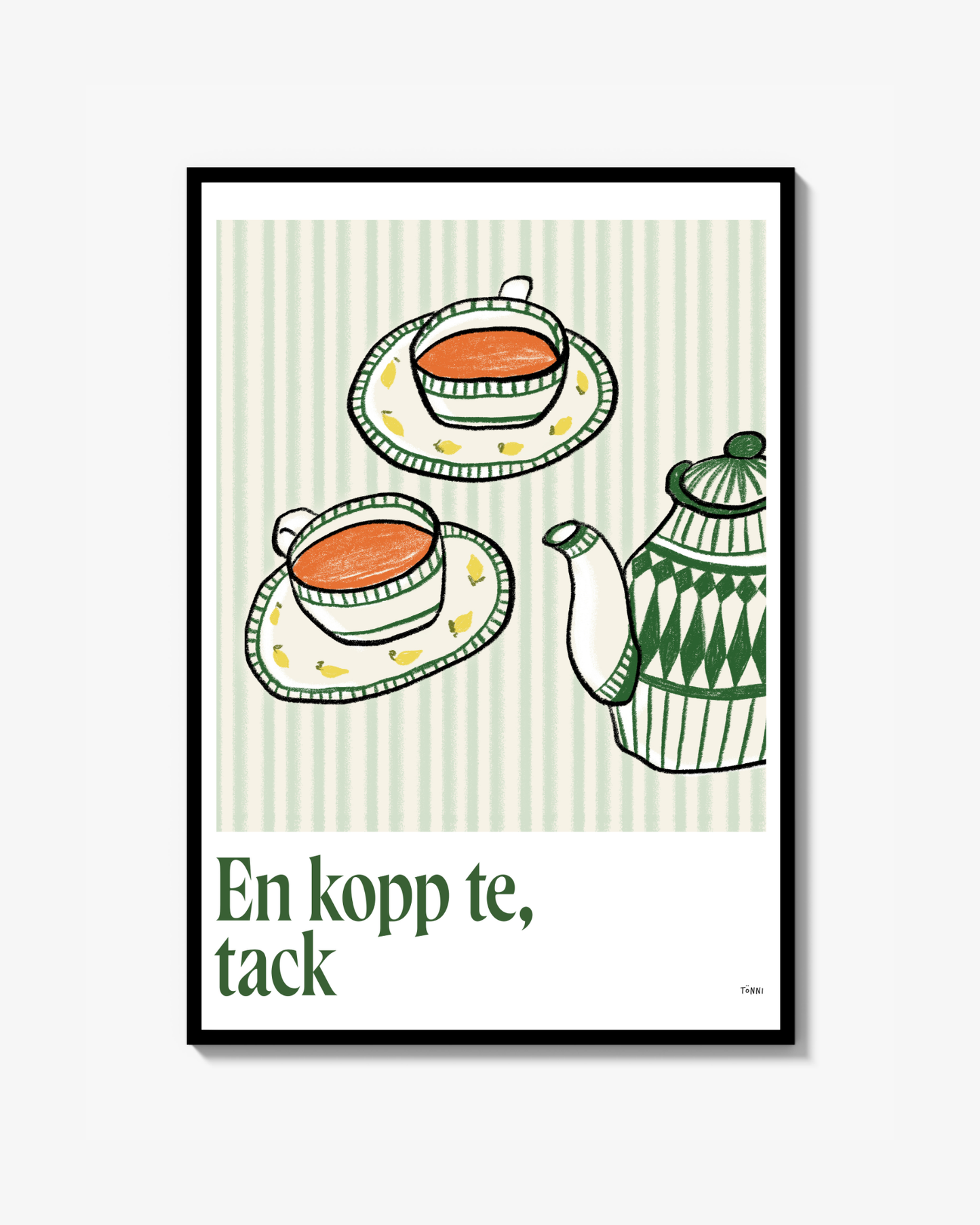 Te, tack - Poster