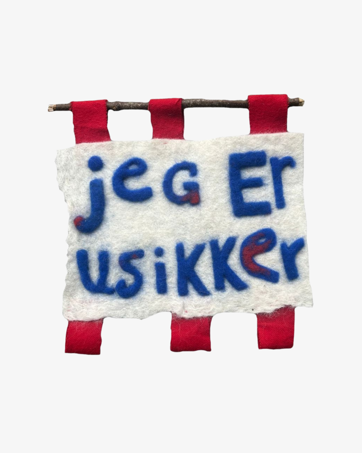 jeG Er usiKKer (i'M inSeCUre) - väggkonst