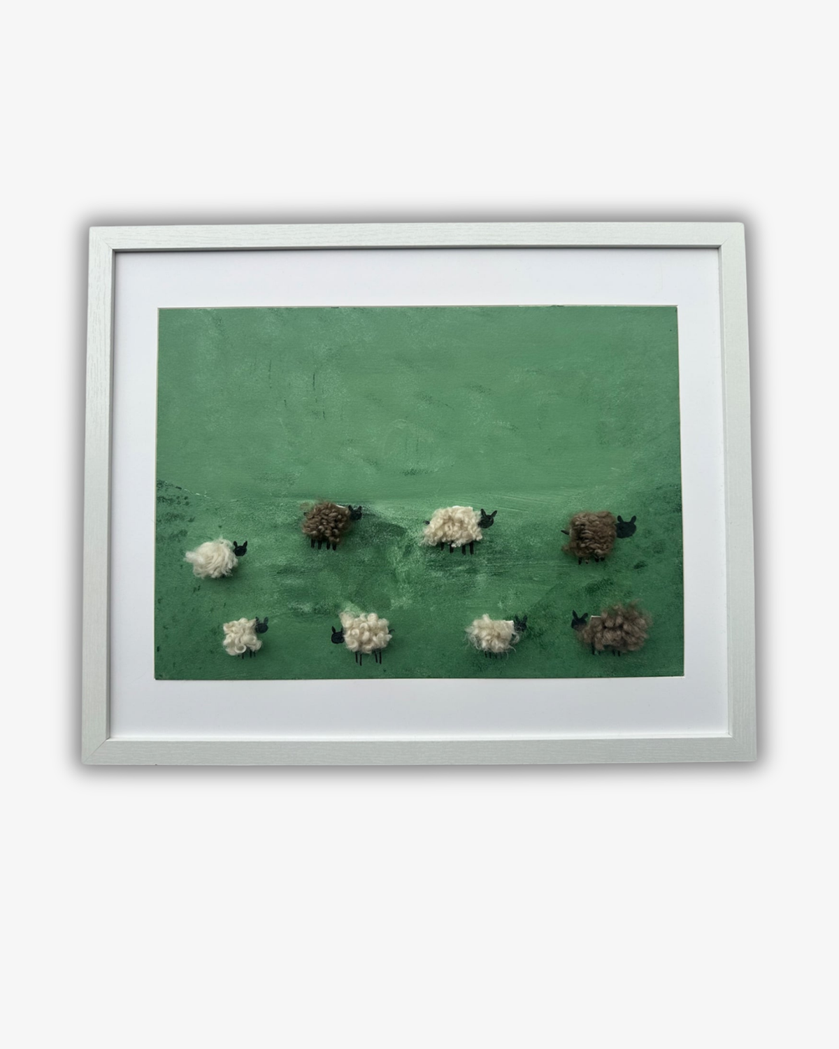 Sheep no 1 Blandteknik väggkonst