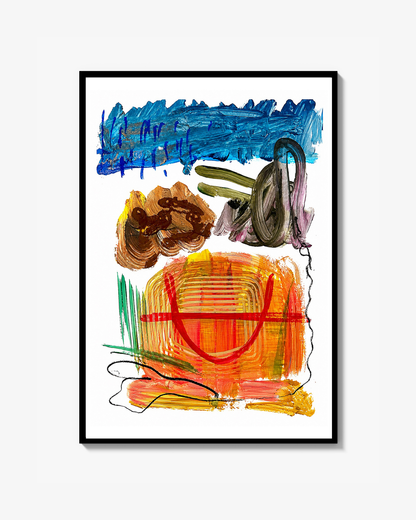 Primitive abstract artwork - Poster