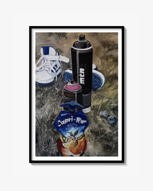 Capri run- poster, signerad och numrerad