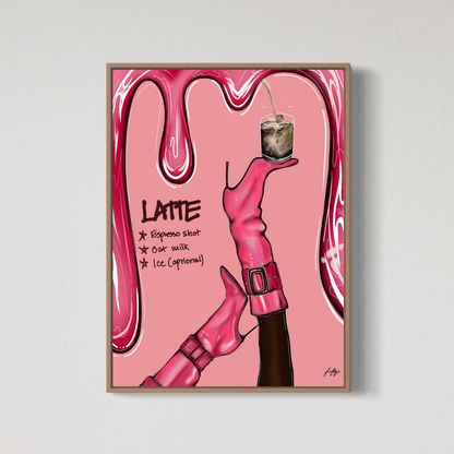 Rosa Latte Recipe (Poster)