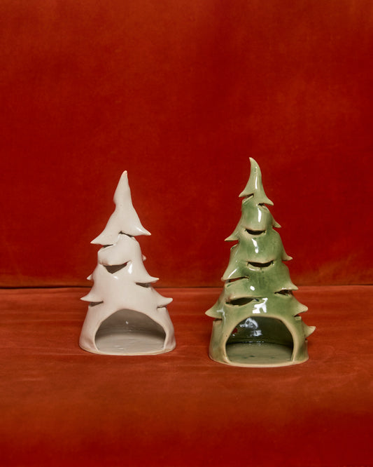 Christmas tree tea light lantern