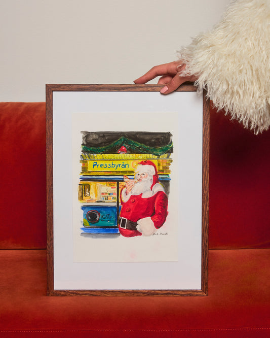 ”Tomten käkar korv” Original painting