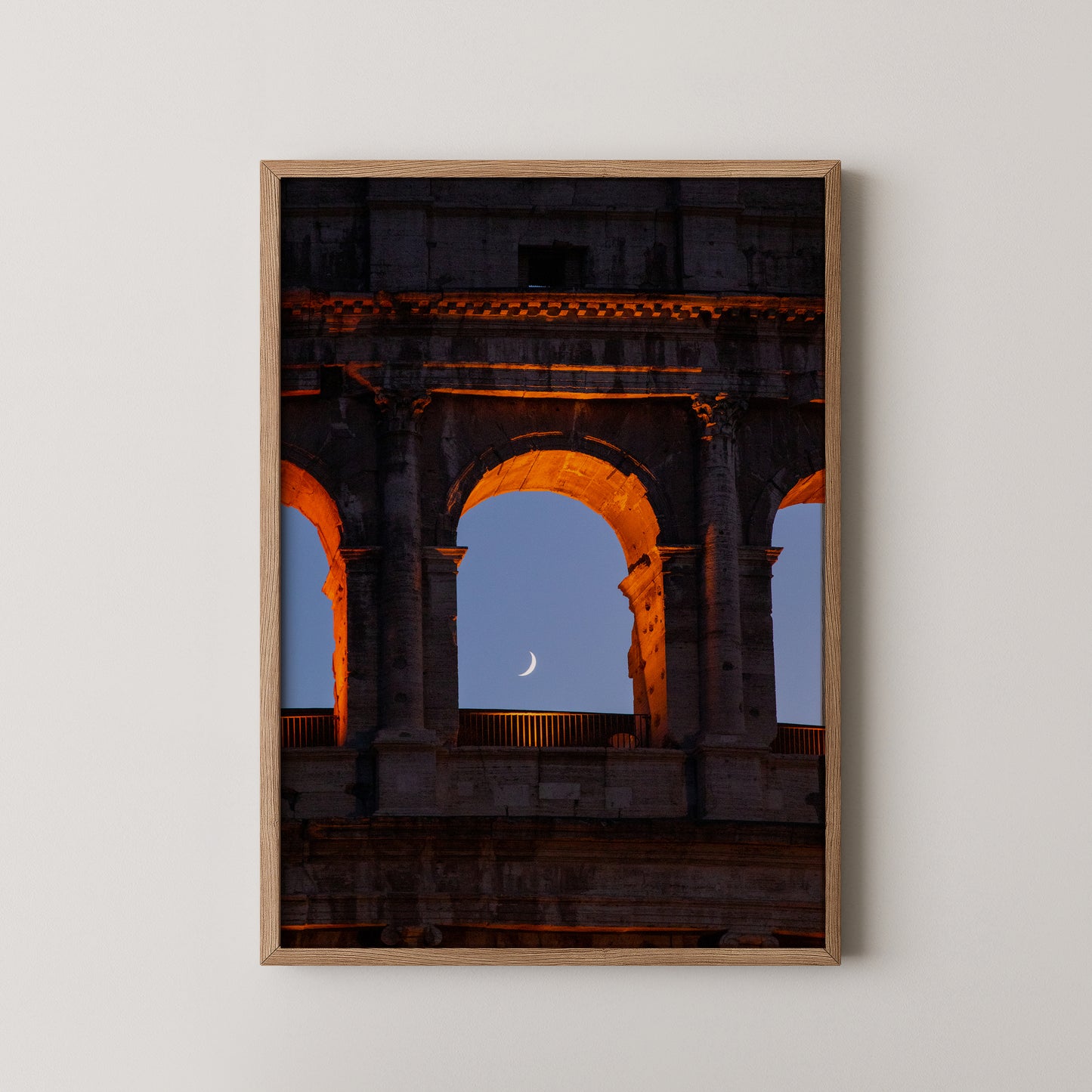 Colosseum and the moon - Poster