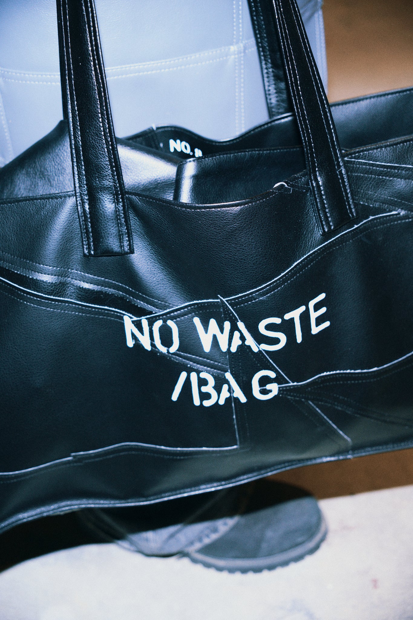 NO WASTE /BAG - BLACK (Made to Order)