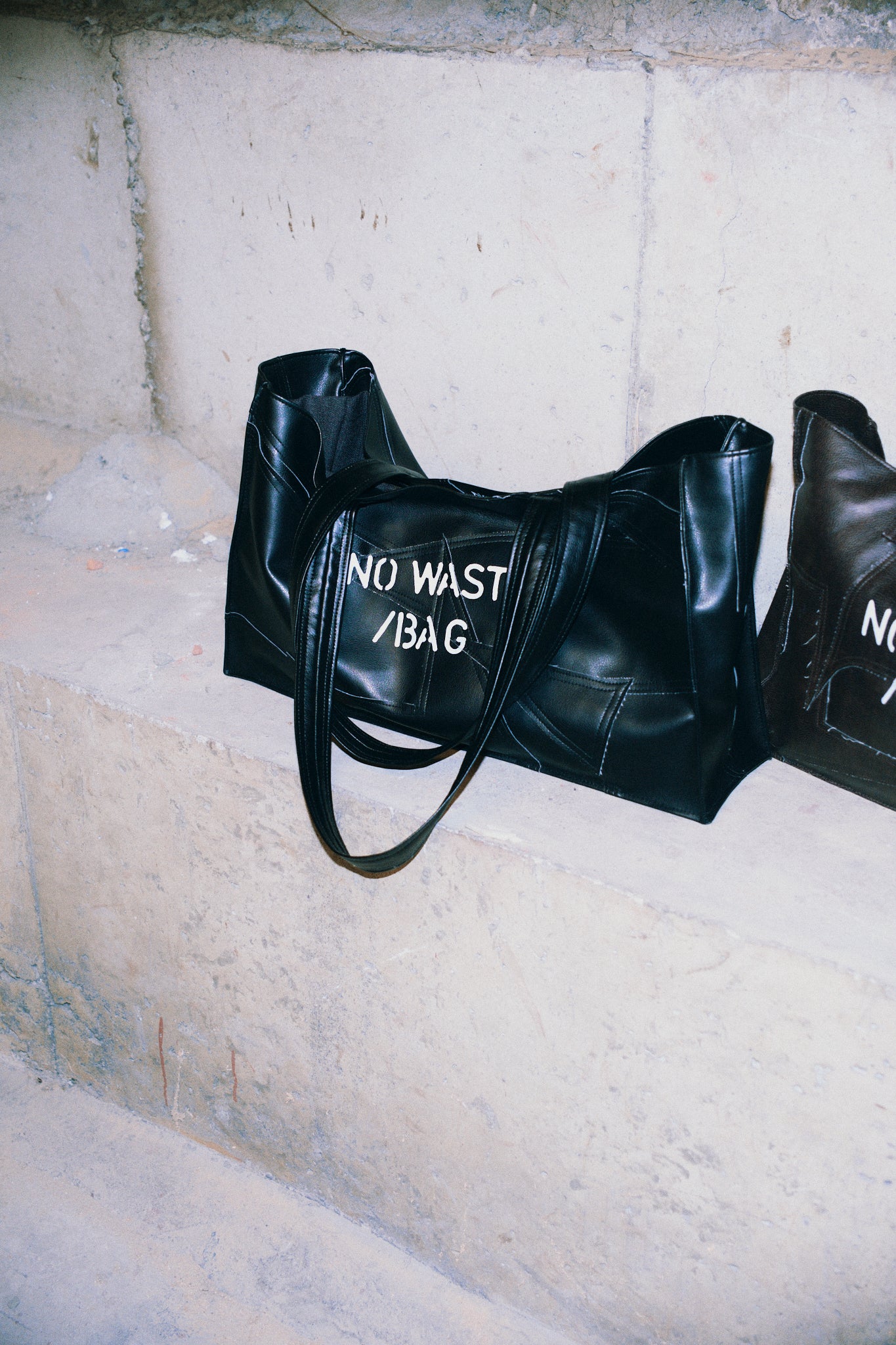 NO WASTE /BAG - BLACK (Made to Order)