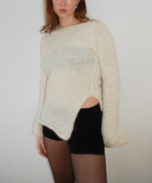 Side slit Sweater - Mohair (S/M)