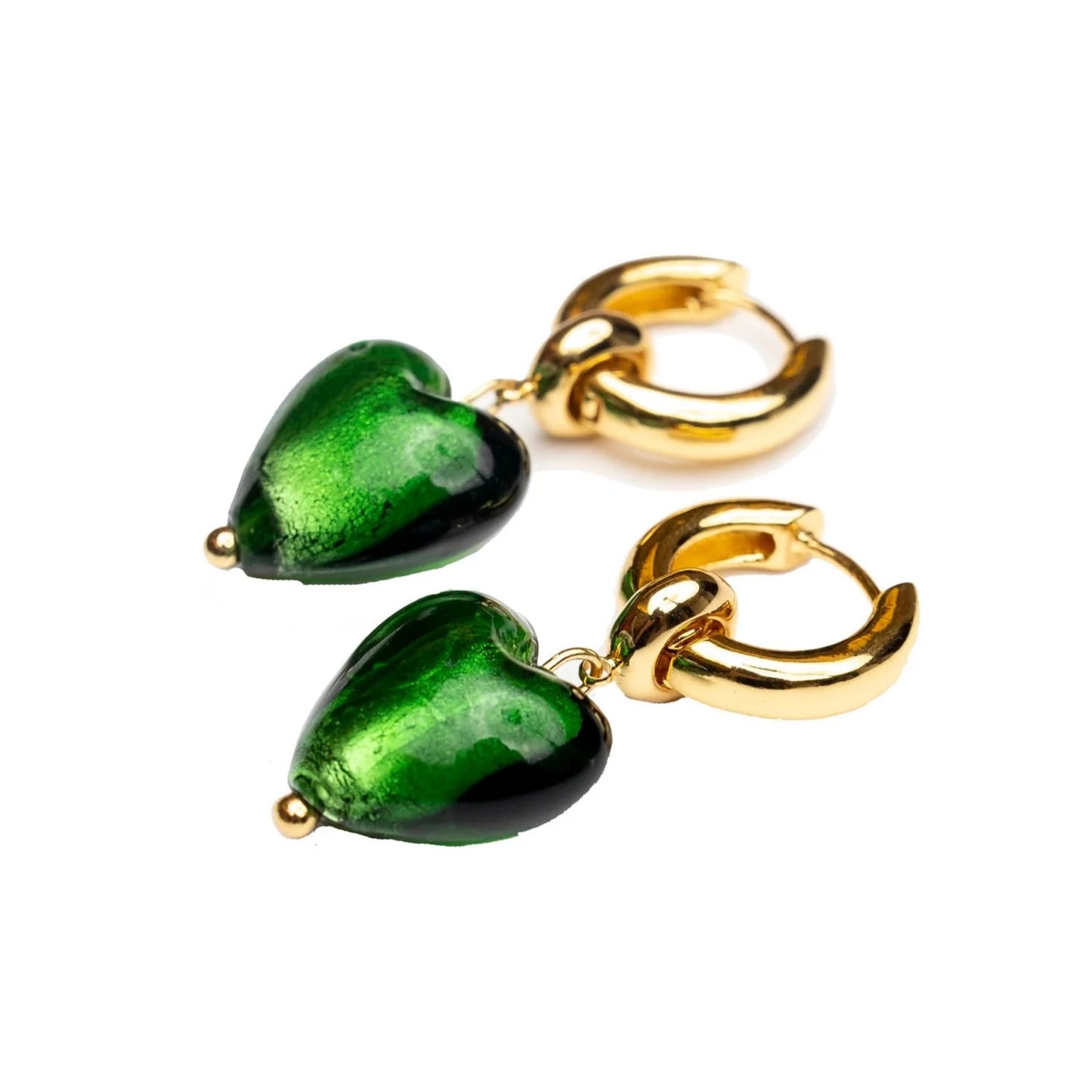"In your heart" Earrings - Green