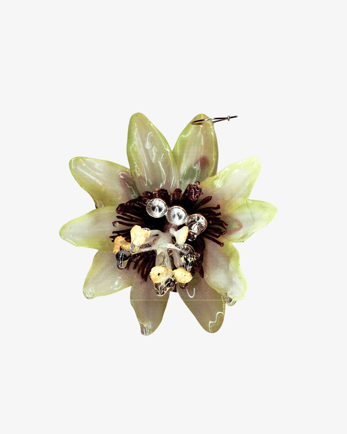 WET PASSIFLORA Örhänge Grön