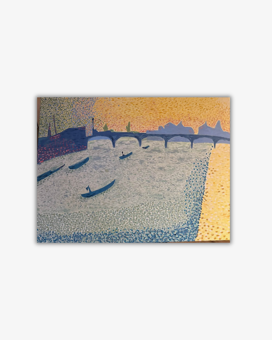 Evening on the river - Original