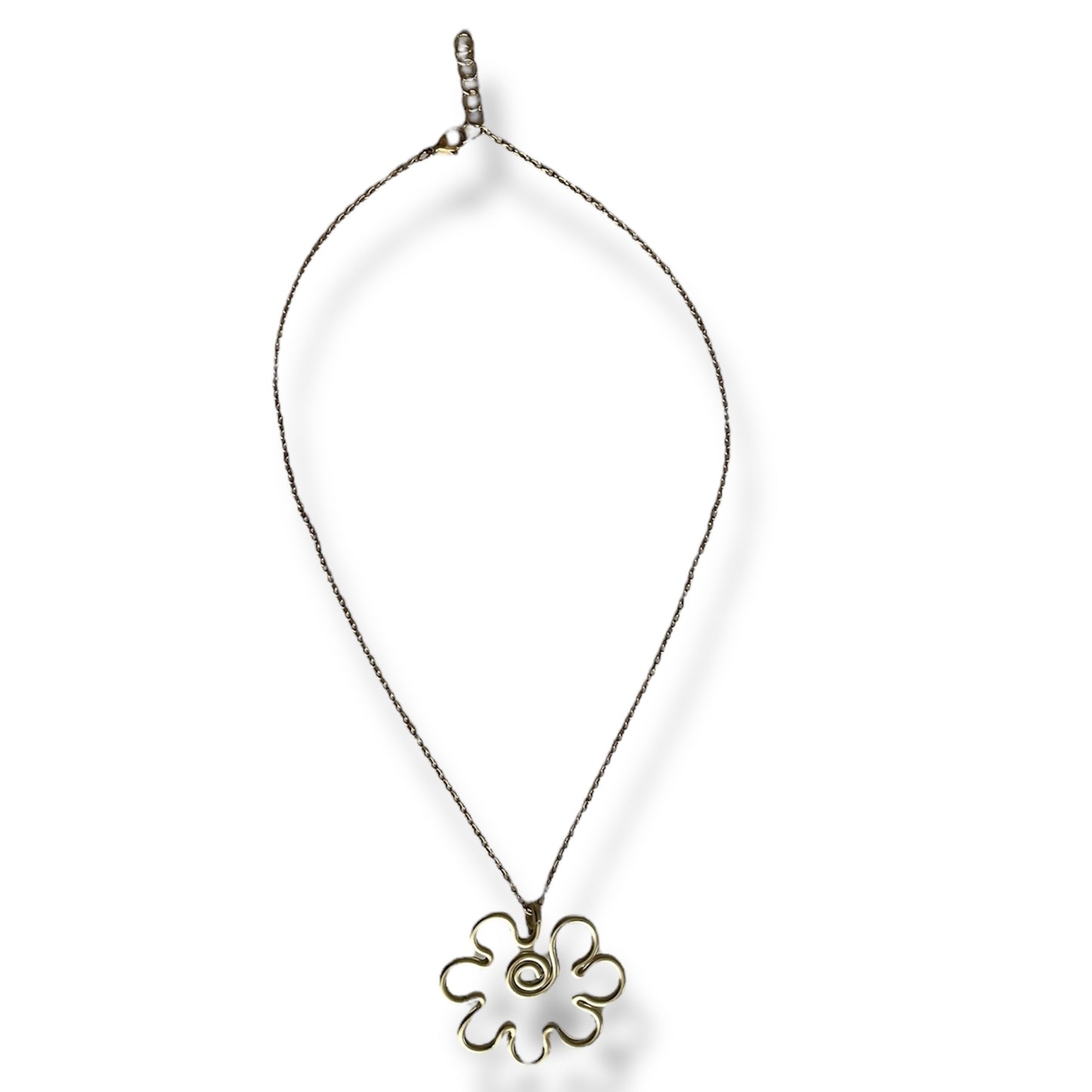 Halsband, Bubblig blomma - Guld